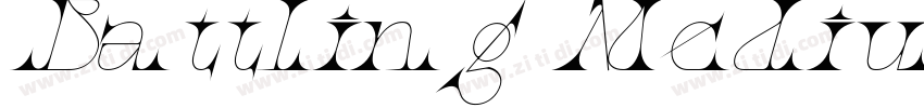 Battling MediumItali字体转换